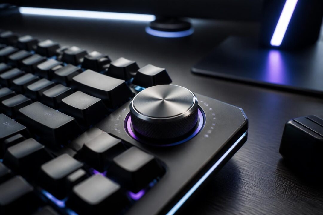découvrez le grand bouton multifonction de wooting, une innovation révolutionnaire bien au-delà du simple réglage du volume, prévue pour une sortie à 80 he plus tard cette année.
