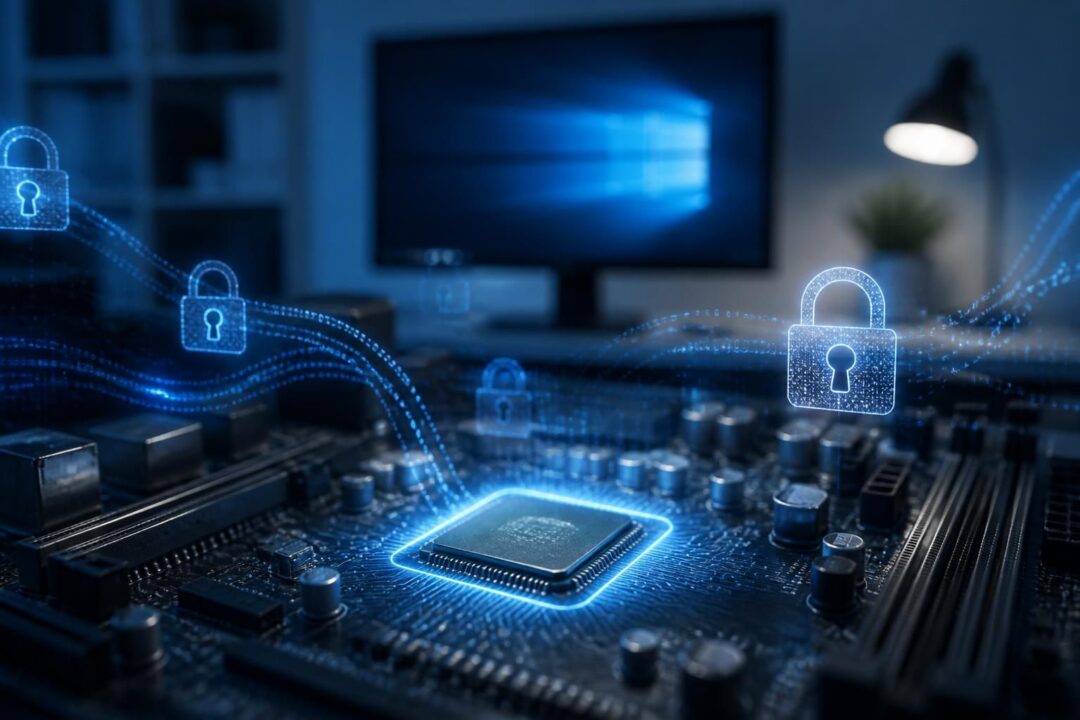 microsoft utilise les puces tpm pour renforcer la sécurité de windows et combattre la piraterie logicielle, assurant ainsi une meilleure protection des systèmes d'exploitation.