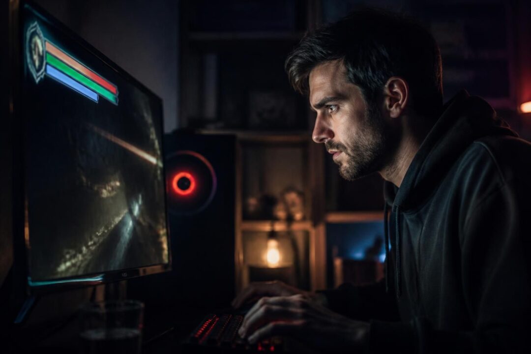 découvrez comment cet homme a su me séduire uniquement grâce à son talent et sa maîtrise du jeu, visible à travers la barre de vie.