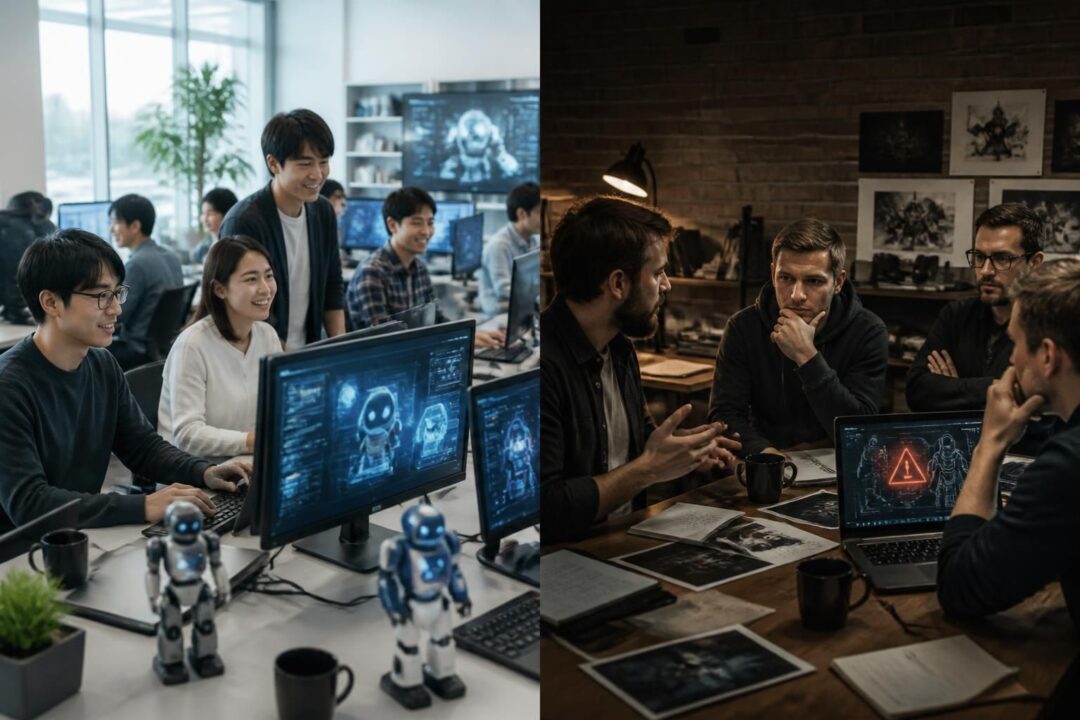 découvrez comment les développeurs de jeux japonais intègrent l'ia dans leurs créations, tandis que les développeurs nord-américains restent prudents face à cette technologie, à travers une étude comparative approfondie.
